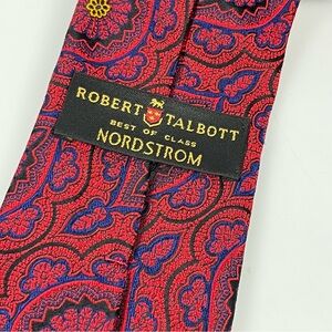 Robert Talbott Best Of Class Nordstrom Red Blue Paisley Silk Tie